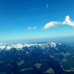 Flugwegposition um 14:42:57: Aufgenommen in der Nähe von Ganz, 8680 Ganz, Österreich in 2382 Meter